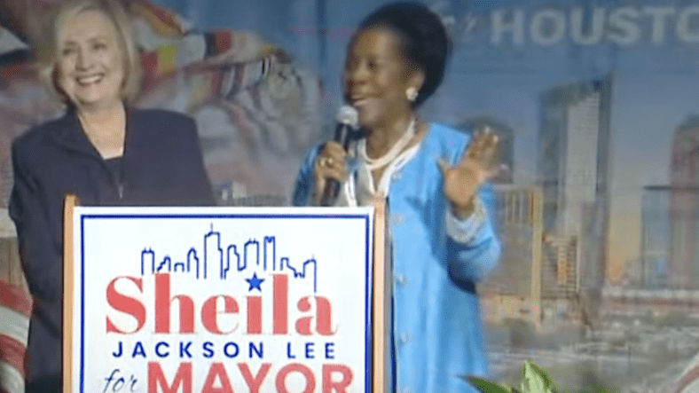 Hillary Clinton Defends Unhinged, Anti-White Democrat Rep Sheila Jackson Lee for Houston Mayoral Campaign